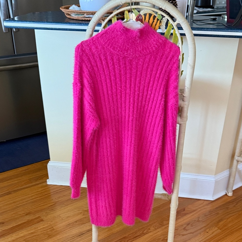Women's Pink Sweater dress by Flat White sold by Anthropology